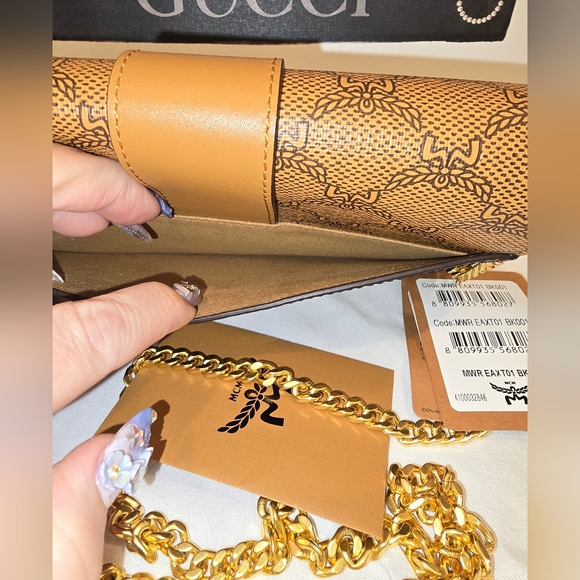 MCM Black and Tan Crossbody Bag. NWT - Picture 4 of 15